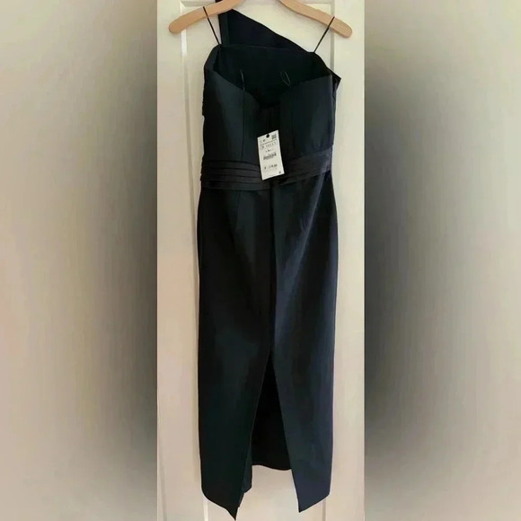 NWT • Zara LIMITED edition wool blend midi dress black Small - Picture 8 of 11